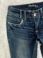 Amethyst Vintage low waist flared jeans (Größe XXS)
