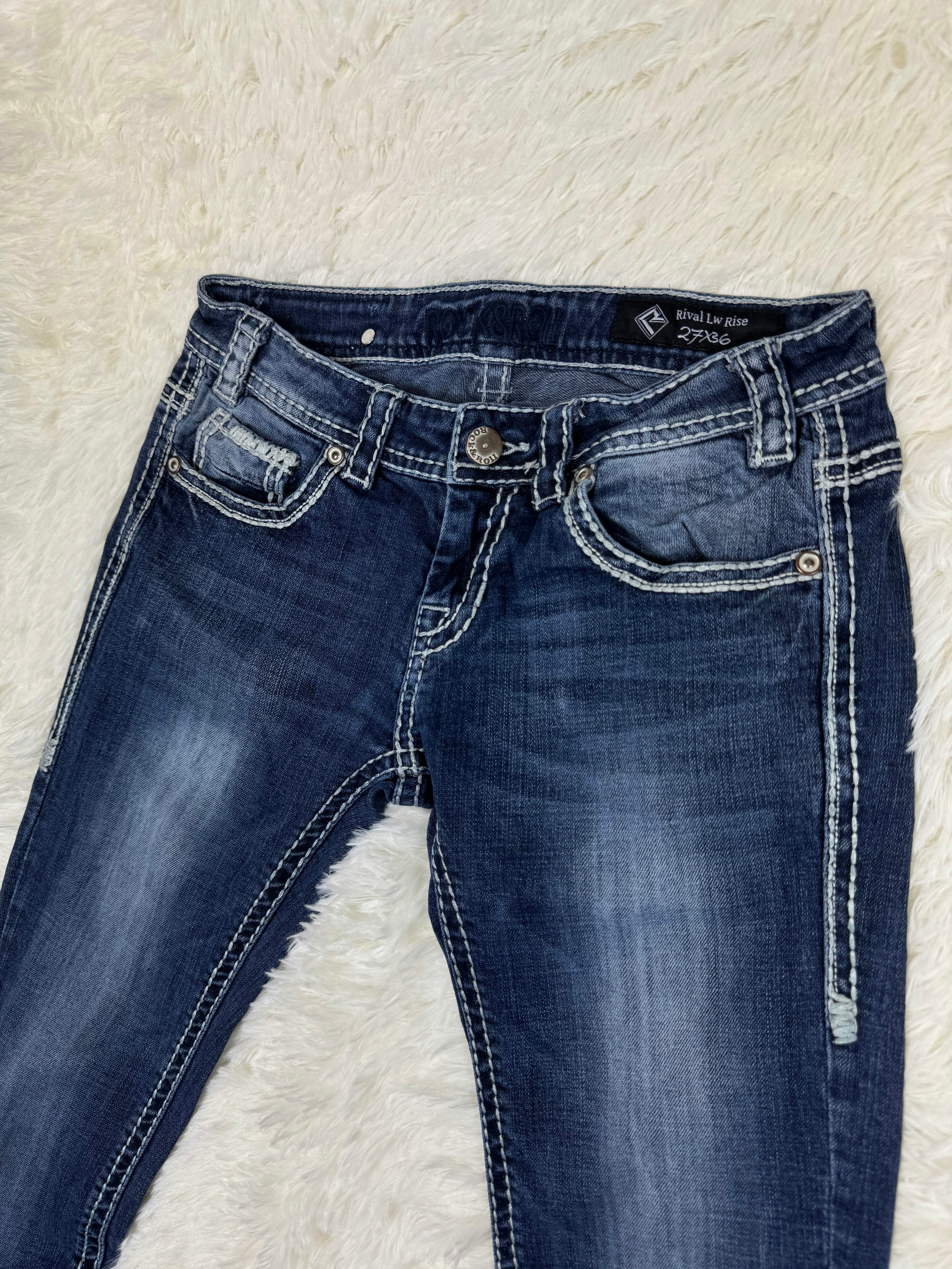 Rival Vintage low waist flared jeans (Größe XS)