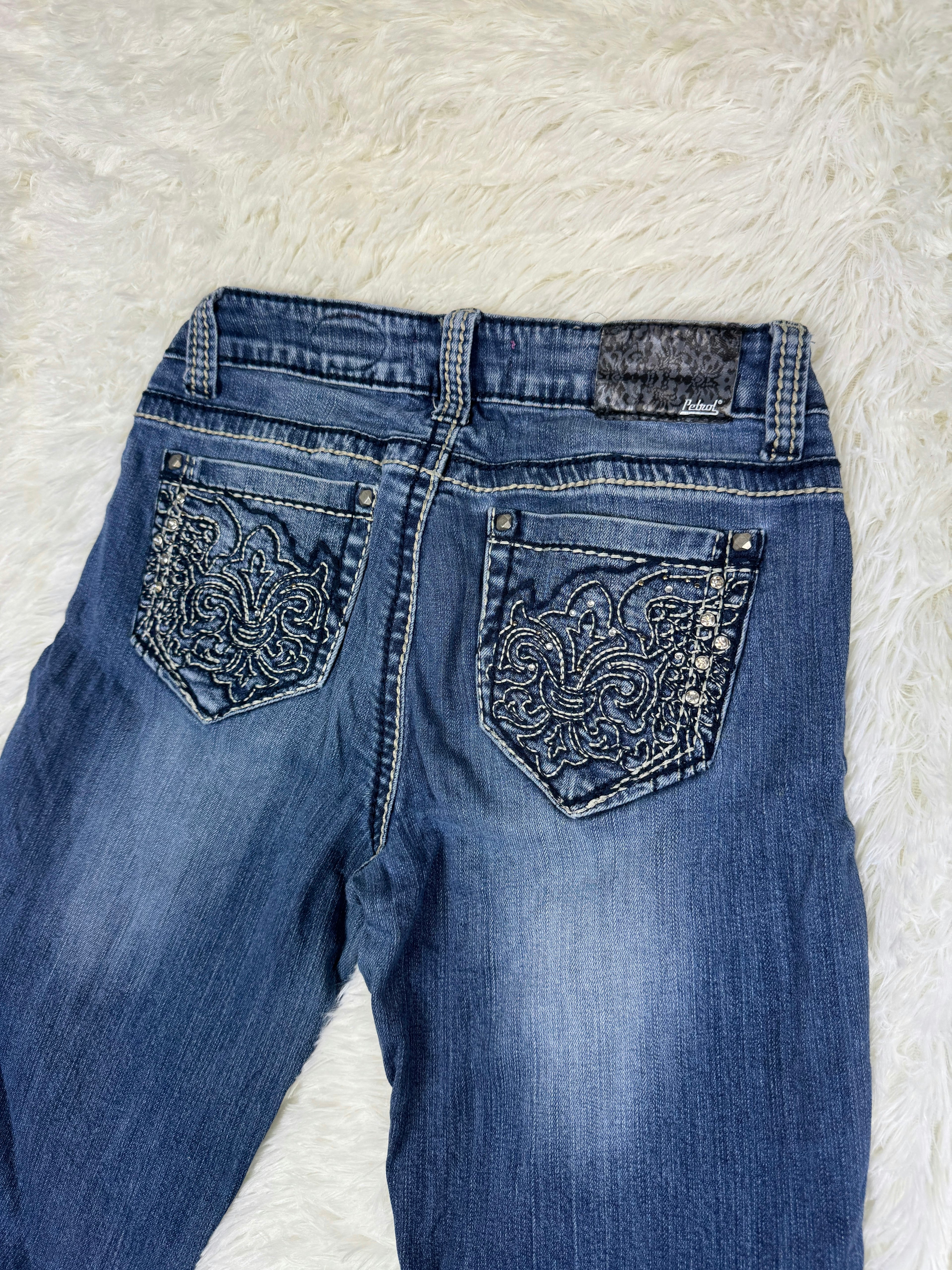 Petrol Vintage low waist flared jeans (Größe XS)