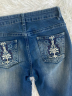 Vintage low waist flared jeans (Größe XXS)