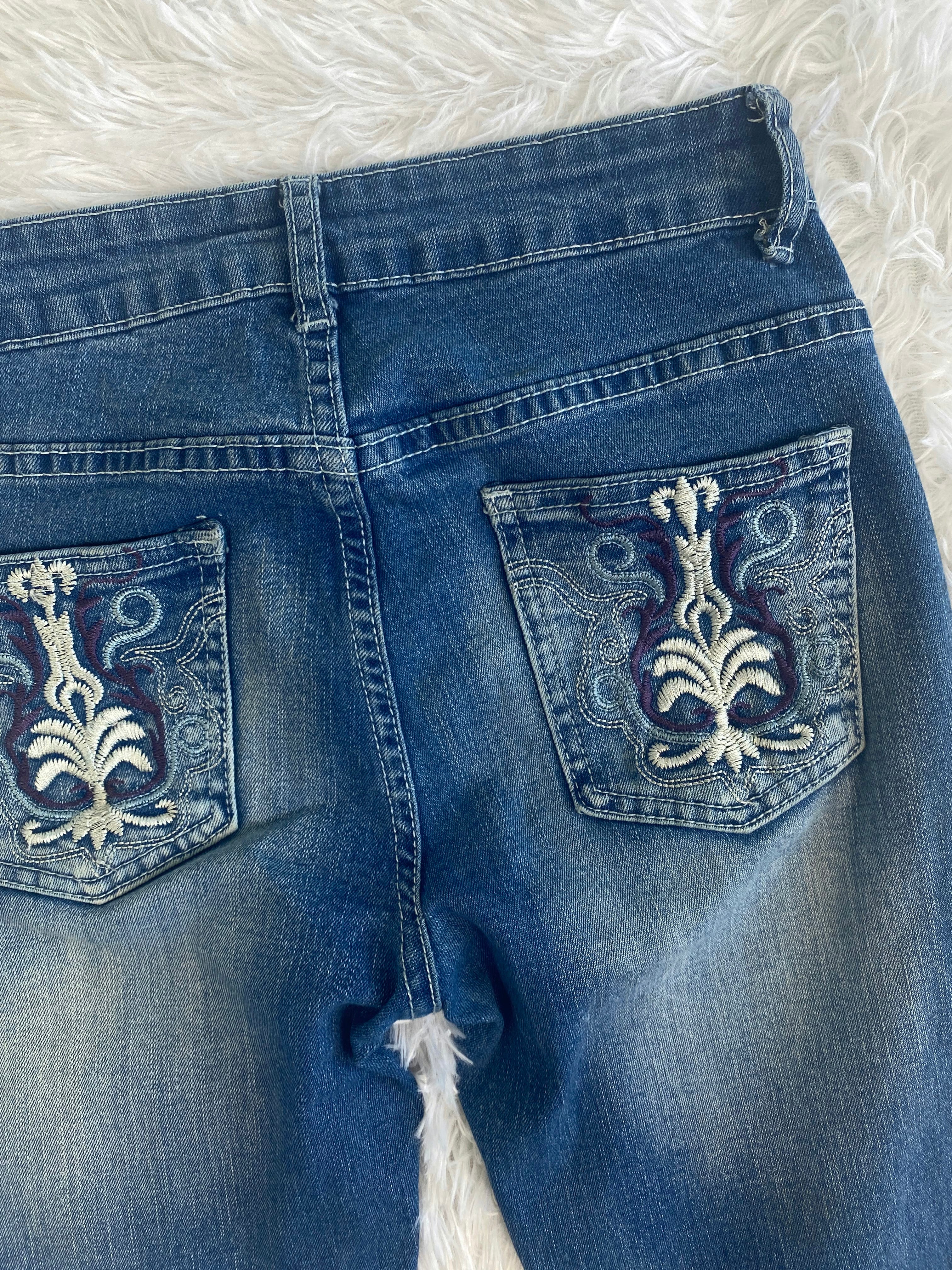 Vintage low waist flared jeans (Größe XXS)