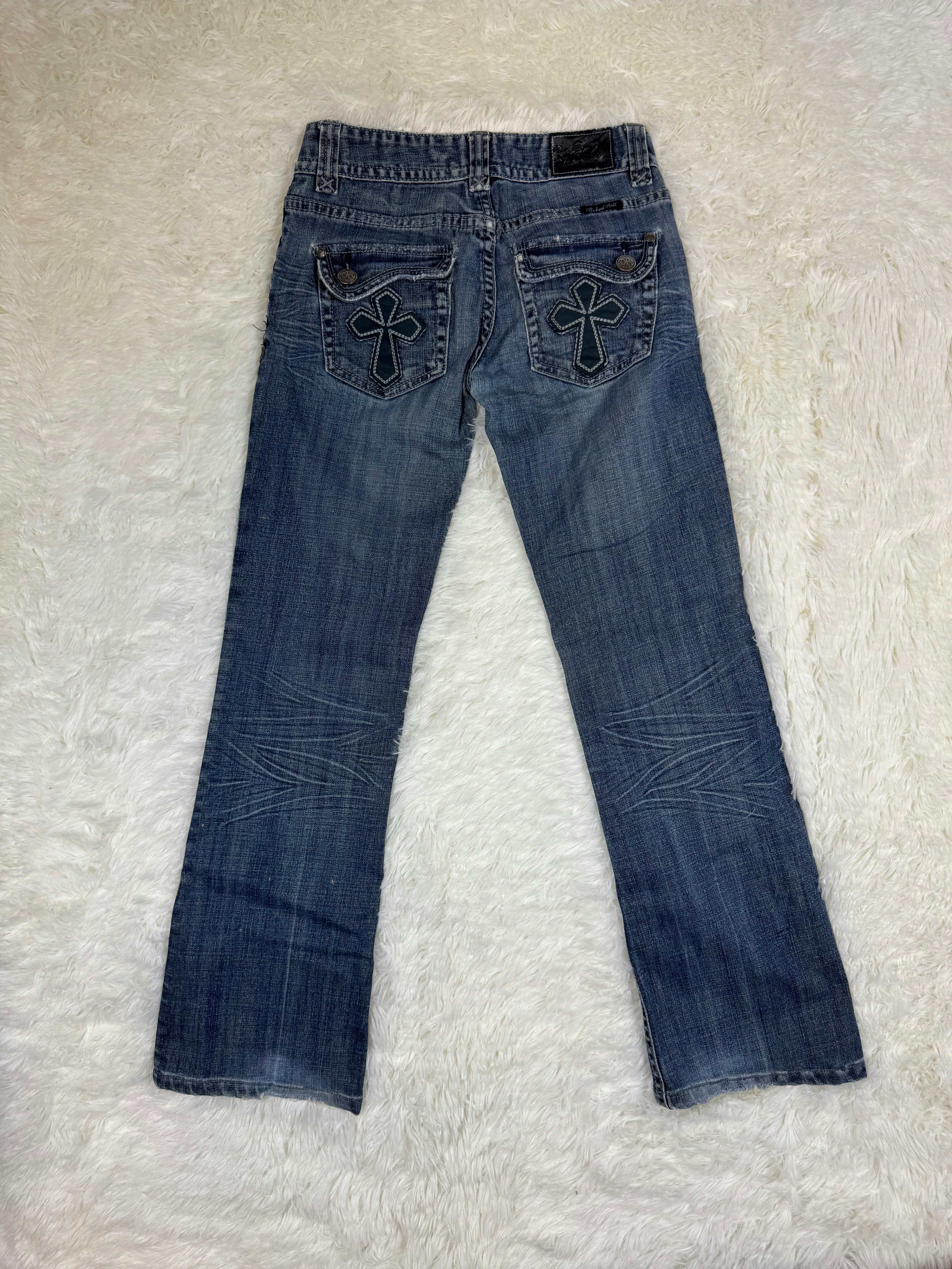 RnR Vintage low waist flared jeans (Größe XS)