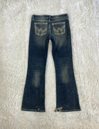 Vintage low waist flared jeans (Größe S)