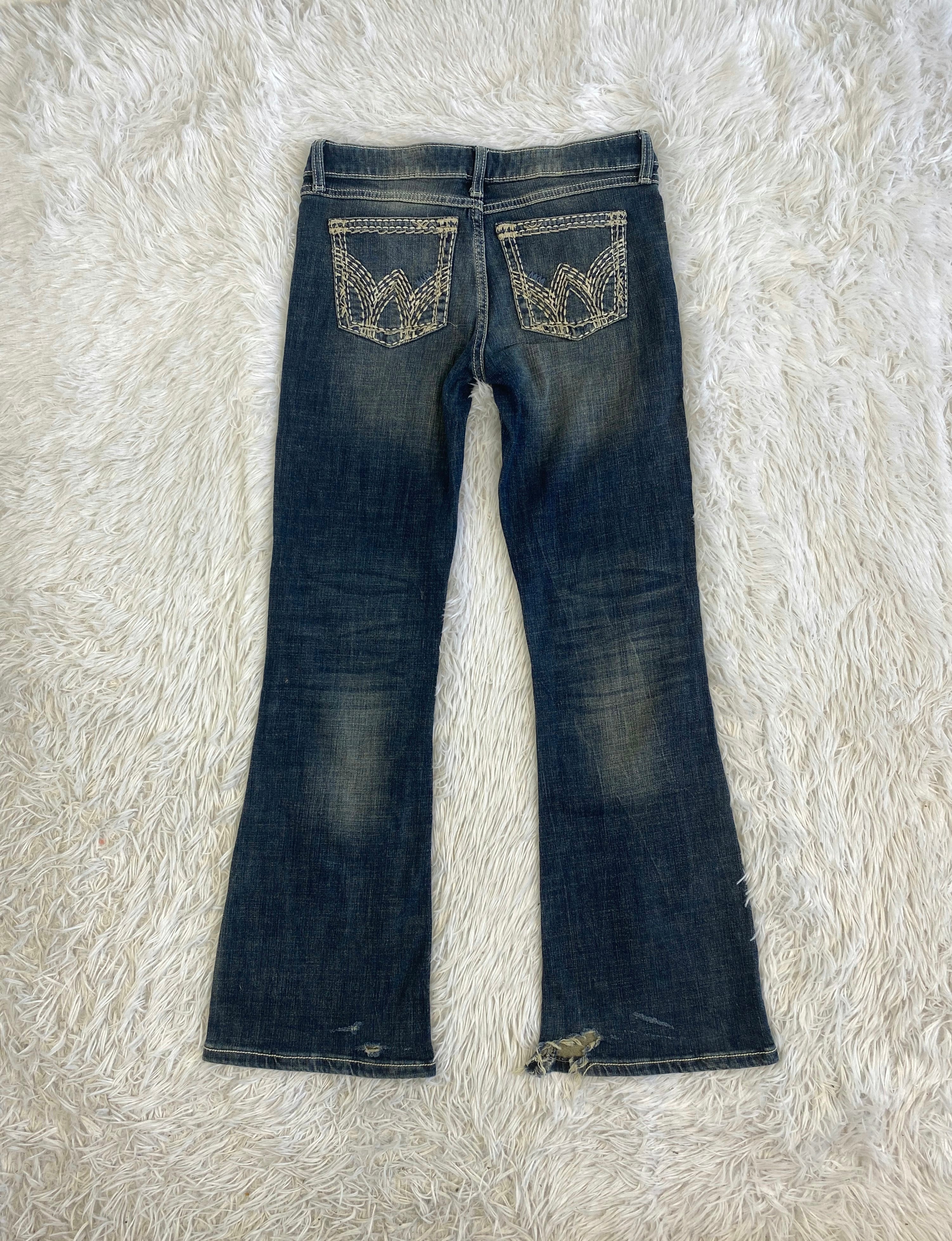 Vintage low waist flared jeans (Größe S)