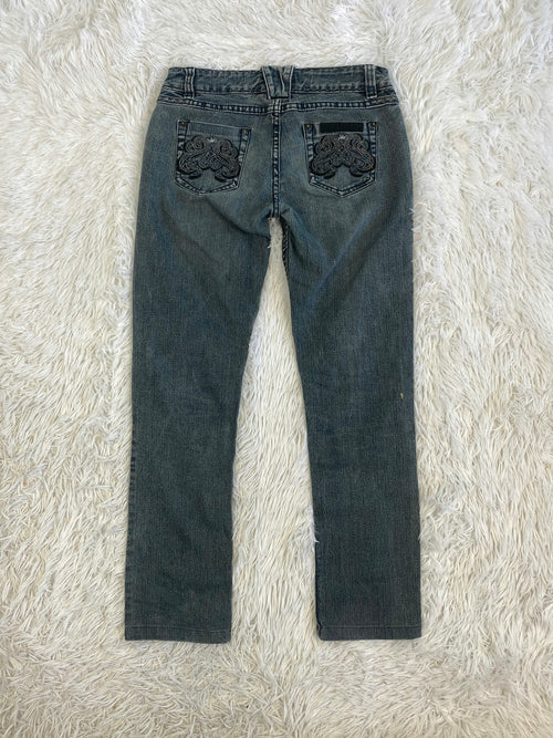 Amisu Denim Vintage low waist flared jeans (Größe S)