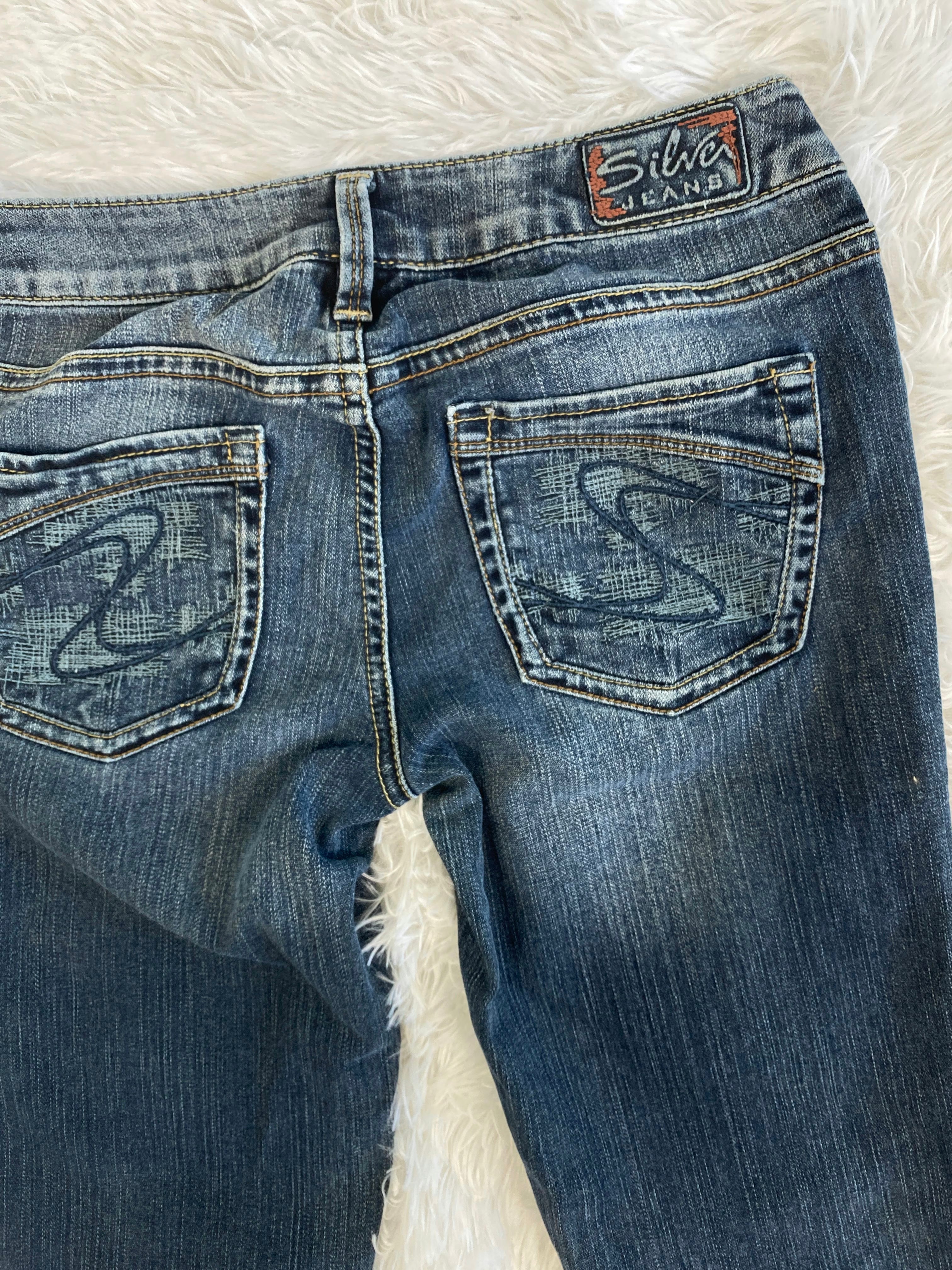 Silver Vintage low waist flared jeans (Größe S)
