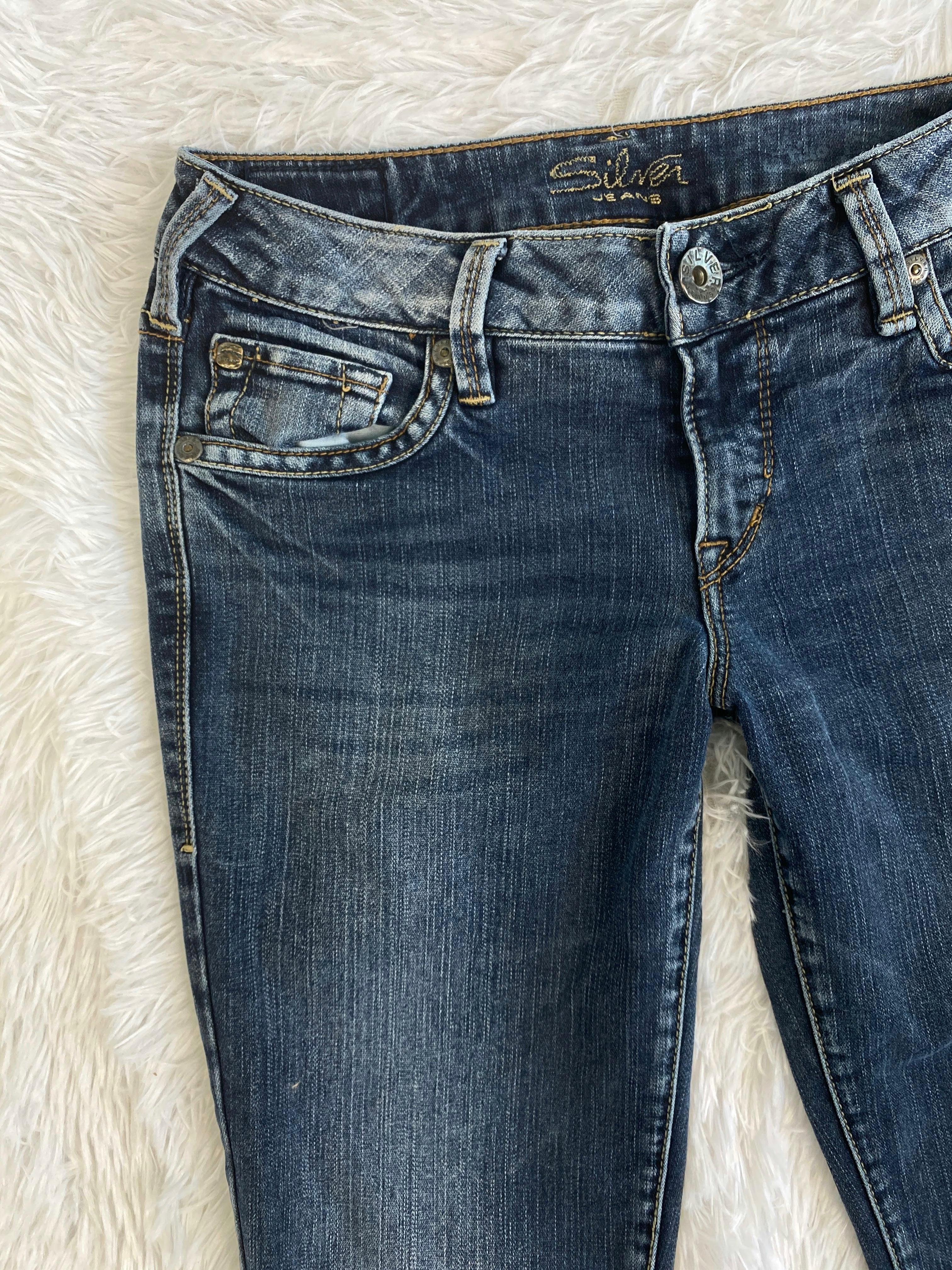 Silver Vintage low waist flared jeans (Größe S)