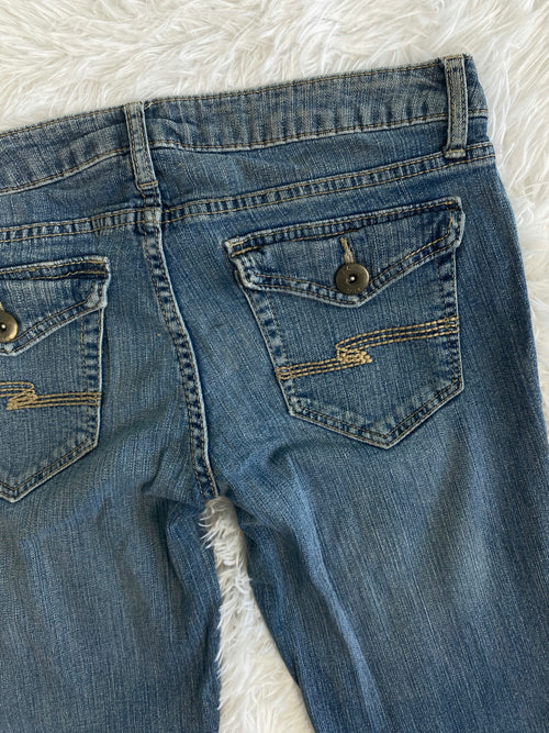 Arizona Jeanco. Vintage low waist flared jeans (Größe S)