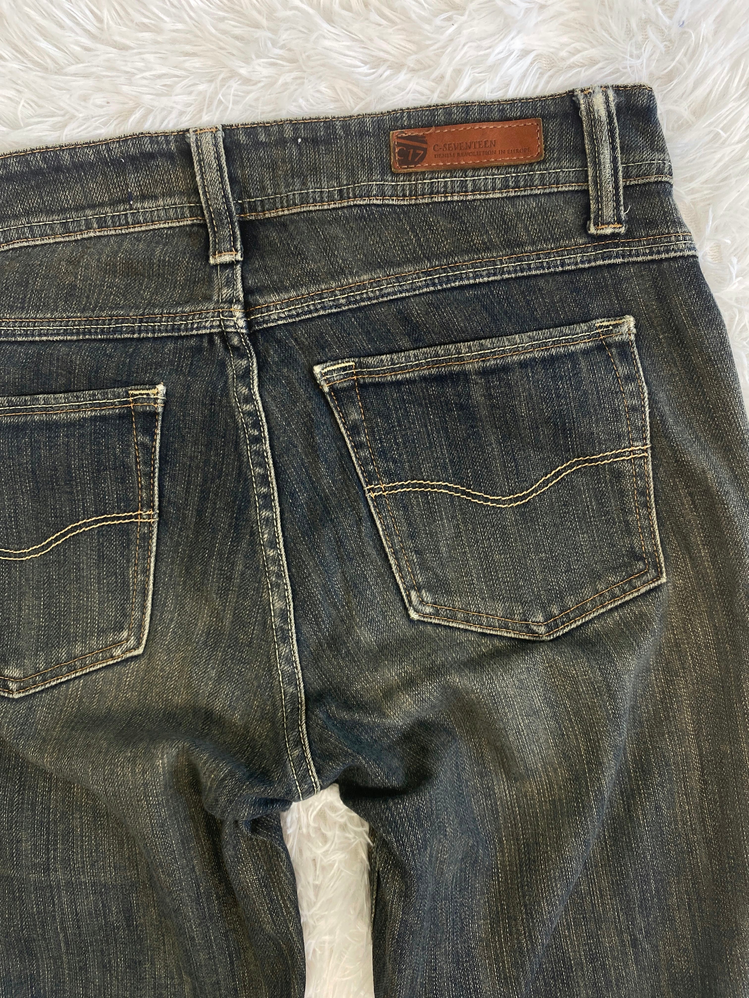 C-Seventeen Vintage low waist flared jeans (Größe S)