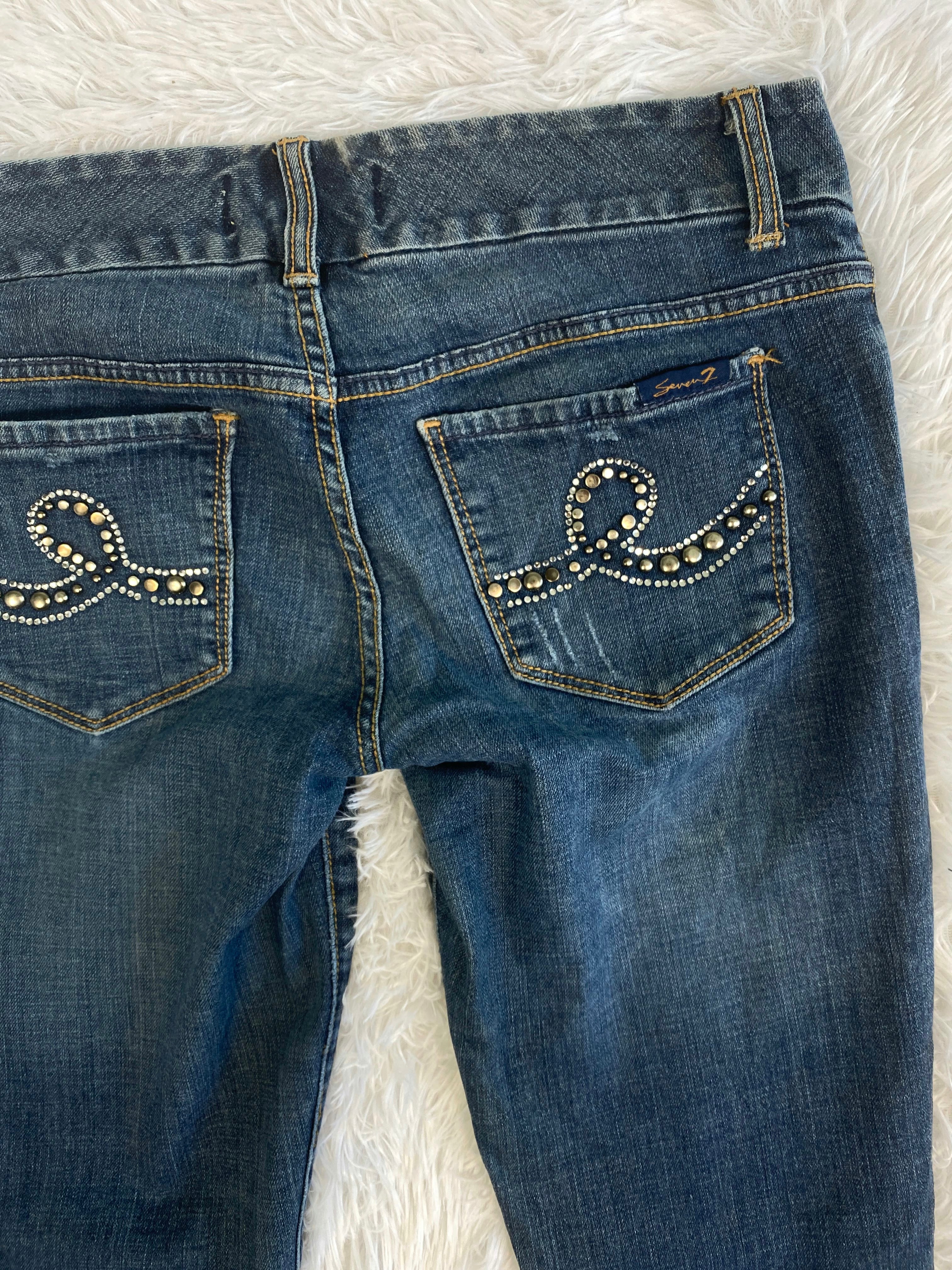 Seven7 Vintage low waist flared jeans (Größe M)