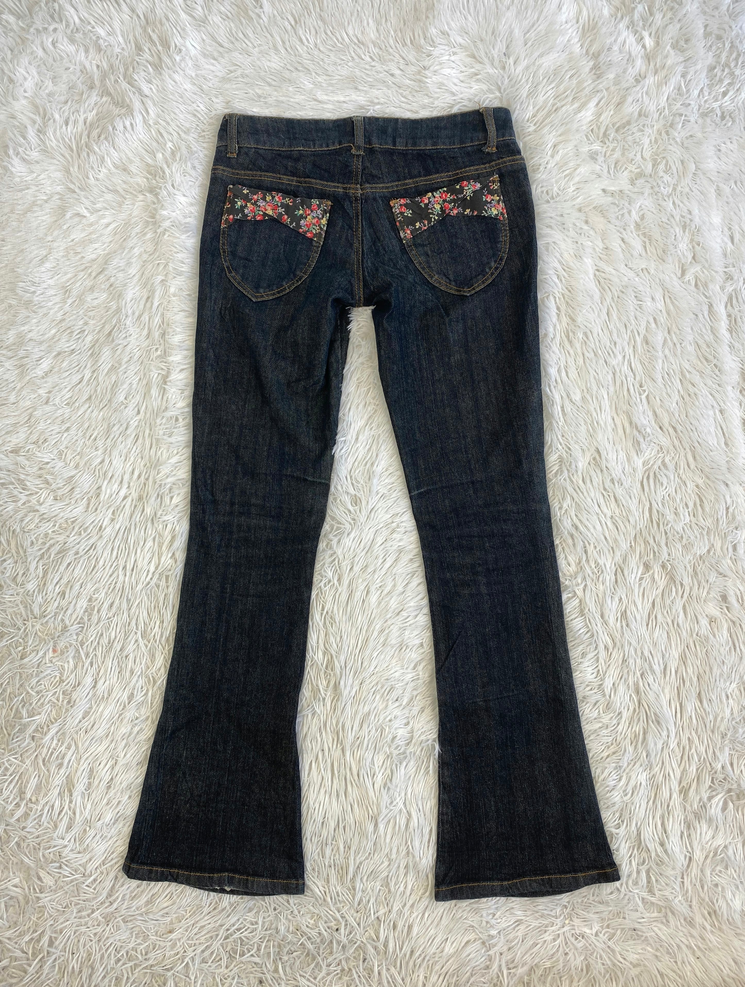 Vintage low waist flared jeans (Größe S)
