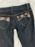 Vintage low waist flared jeans (Größe S)