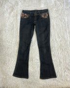 Vintage low waist flared jeans (Größe S)