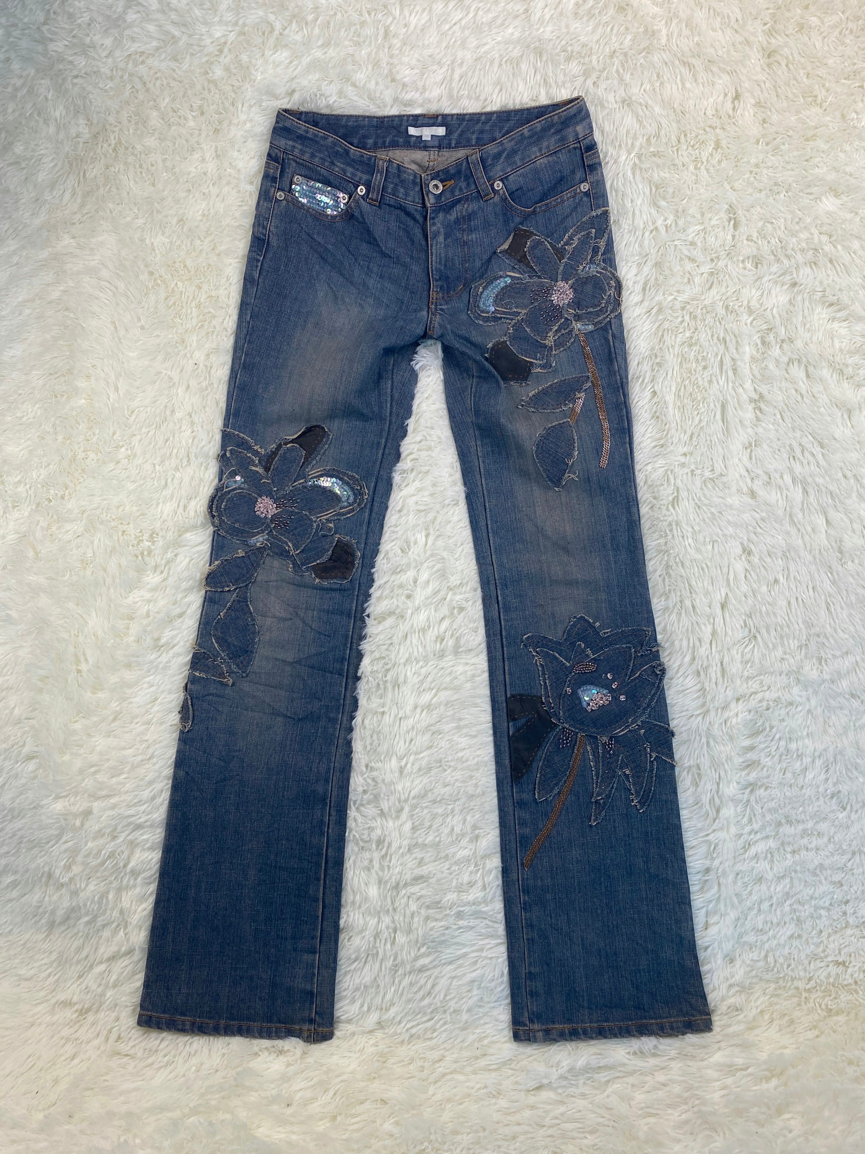 To Be Chic Vintage low waist flared jeans (Größe S)