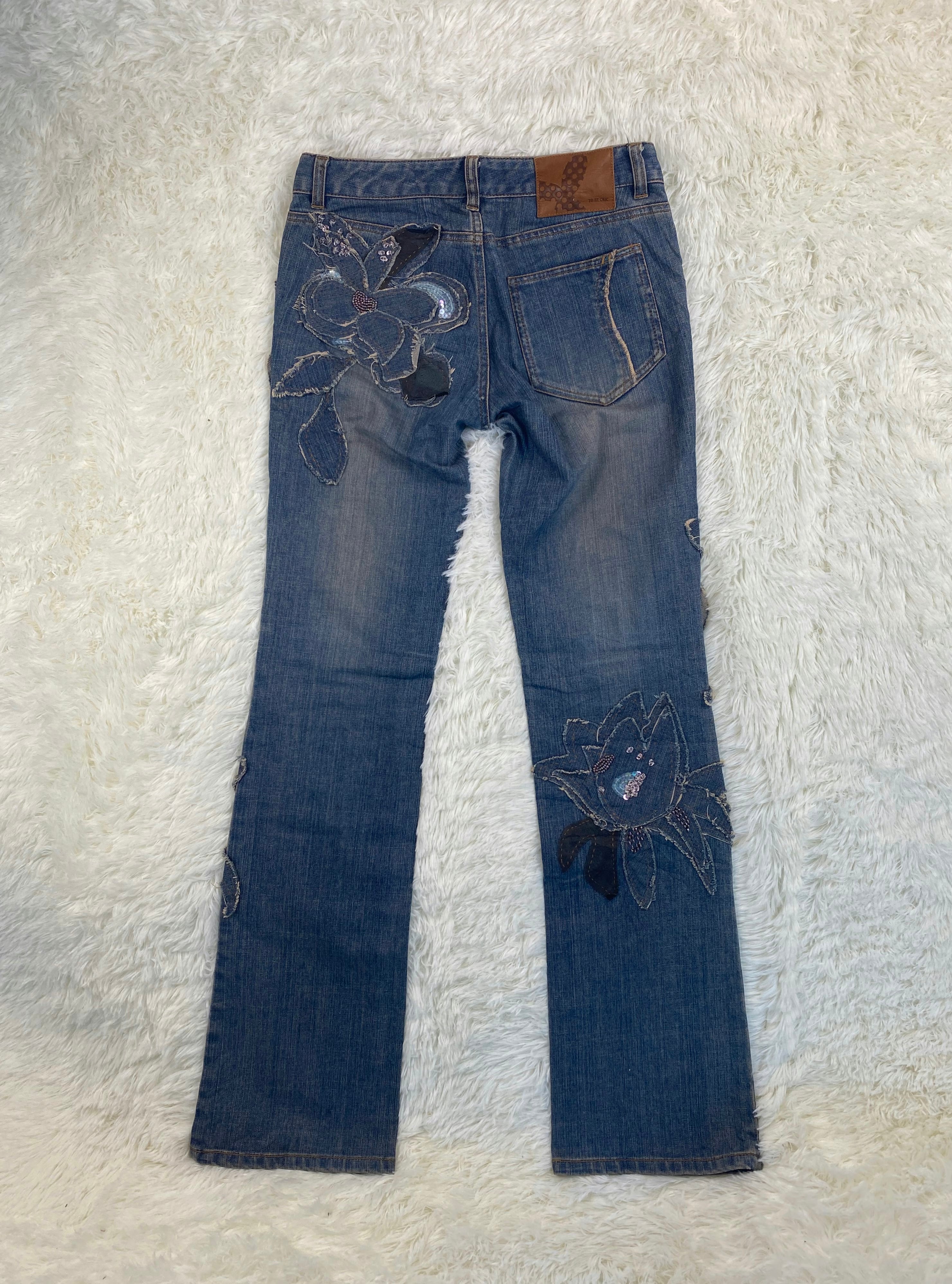 To Be Chic Vintage low waist flared jeans (Größe S)
