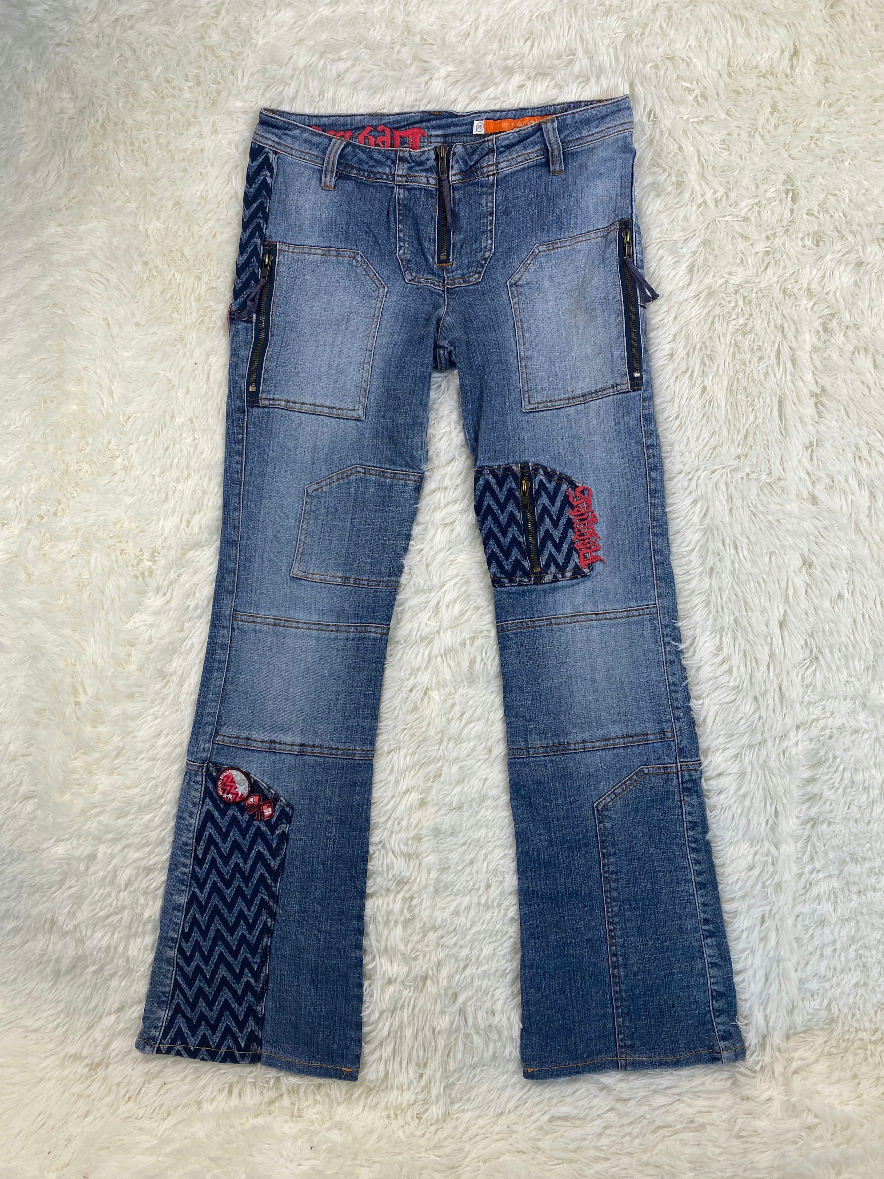 akdmks Vintage low waist flared jeans (Größe M)