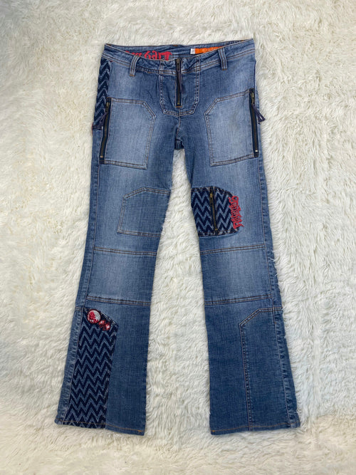 akdmks Vintage low waist flared jeans (Größe M)