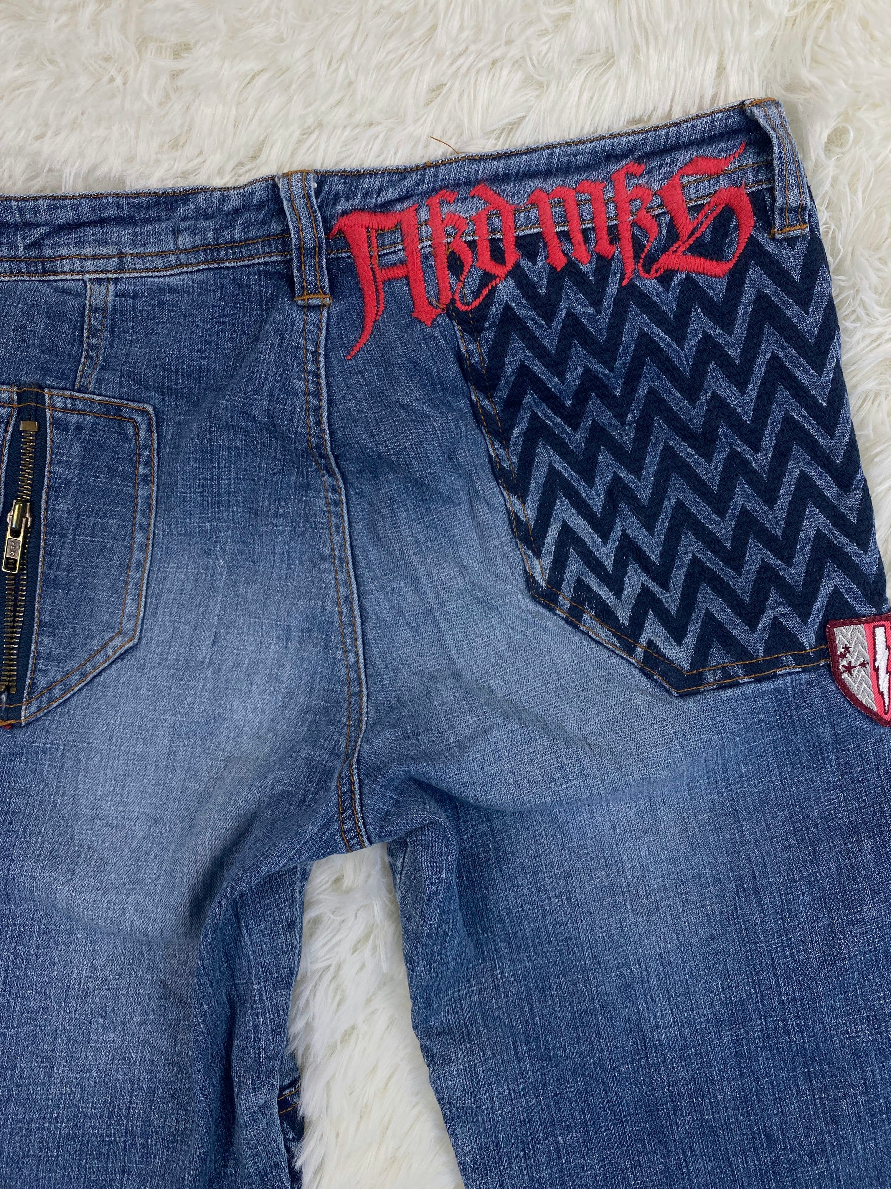 akdmks Vintage low waist flared jeans (Größe M)