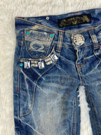 Red Pepper Vintage low waist flared jeans (Größe S)