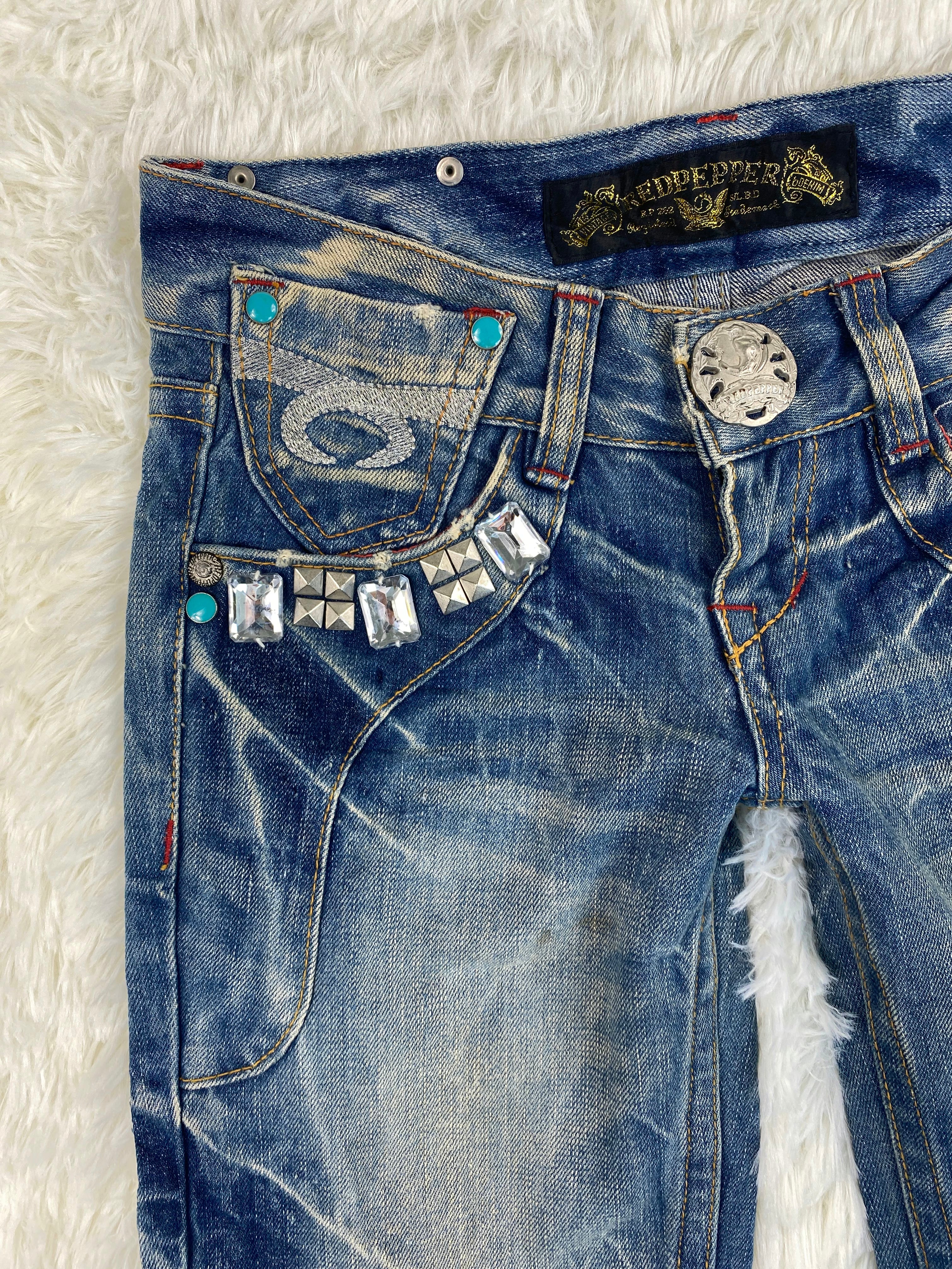 Red Pepper Vintage low waist flared jeans (Größe S)