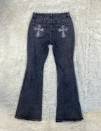 Vintage low waist flared jeans (Größe S)
