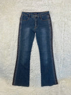 Haphazard Jeans Vintage low waist flared jeans (Größe XS)
