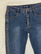 Haphazard Jeans Vintage low waist flared jeans (Größe XS)