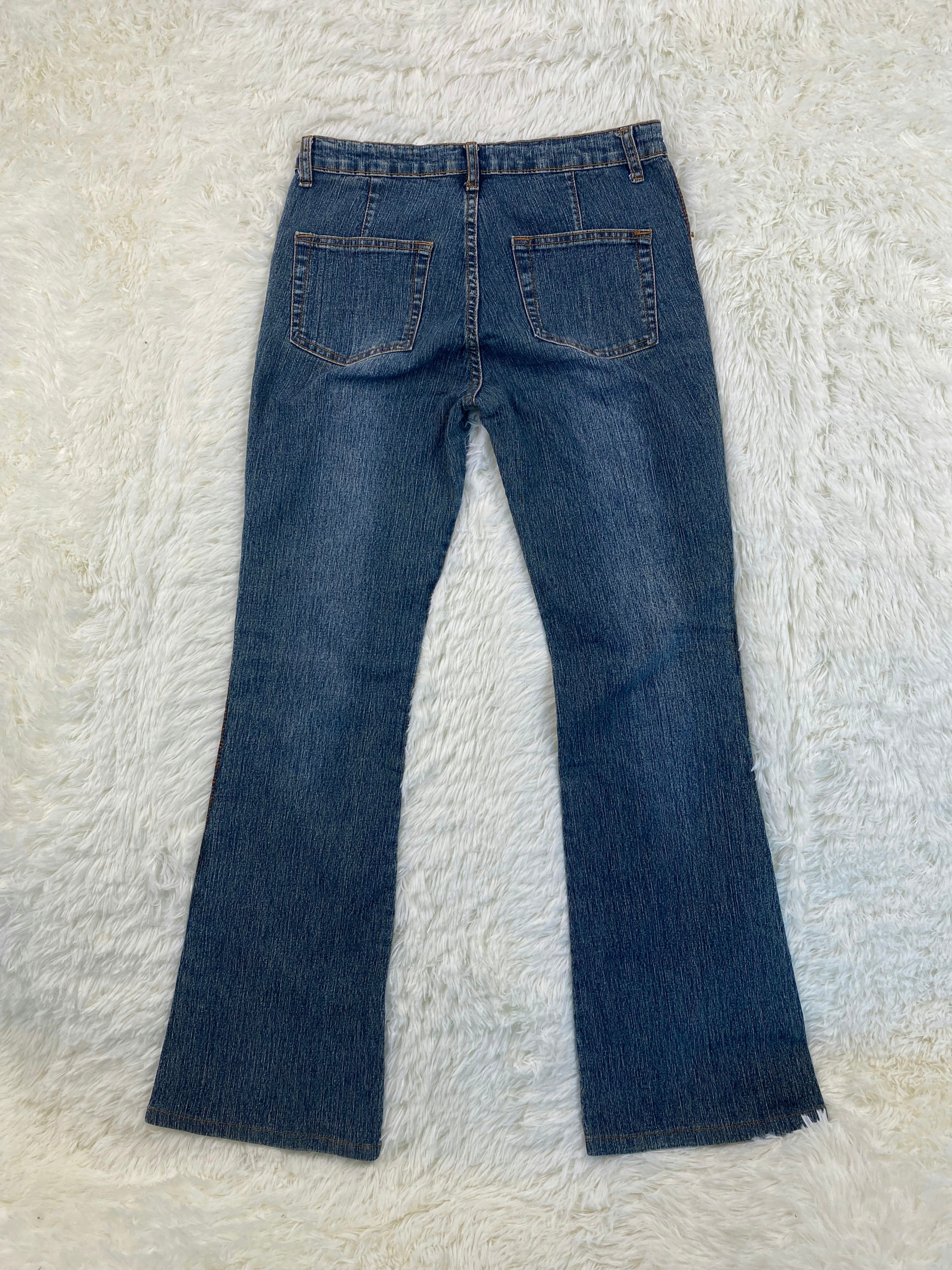 Haphazard Jeans Vintage low waist flared jeans (Größe XS)