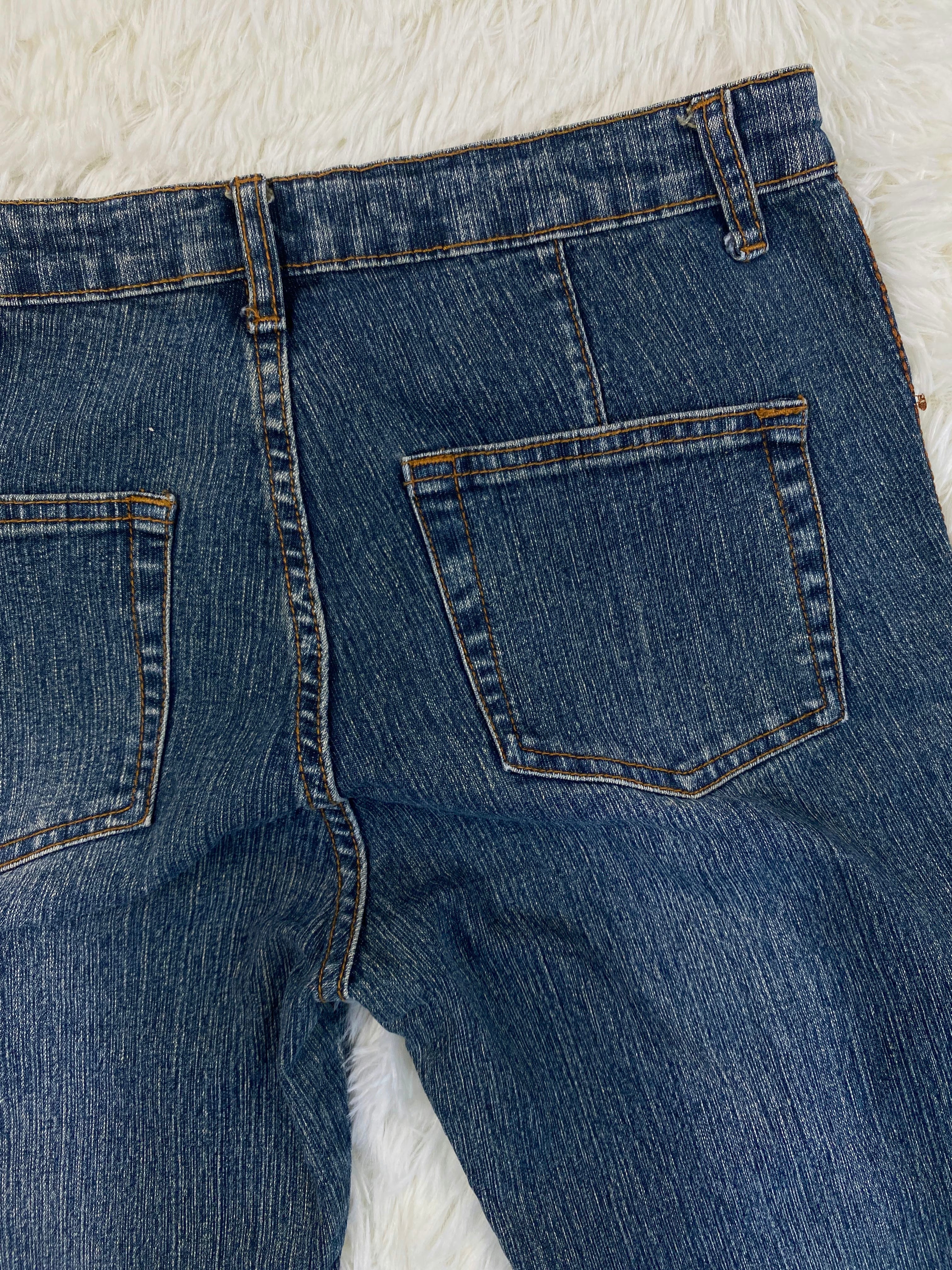 Haphazard Jeans Vintage low waist flared jeans (Größe XS)