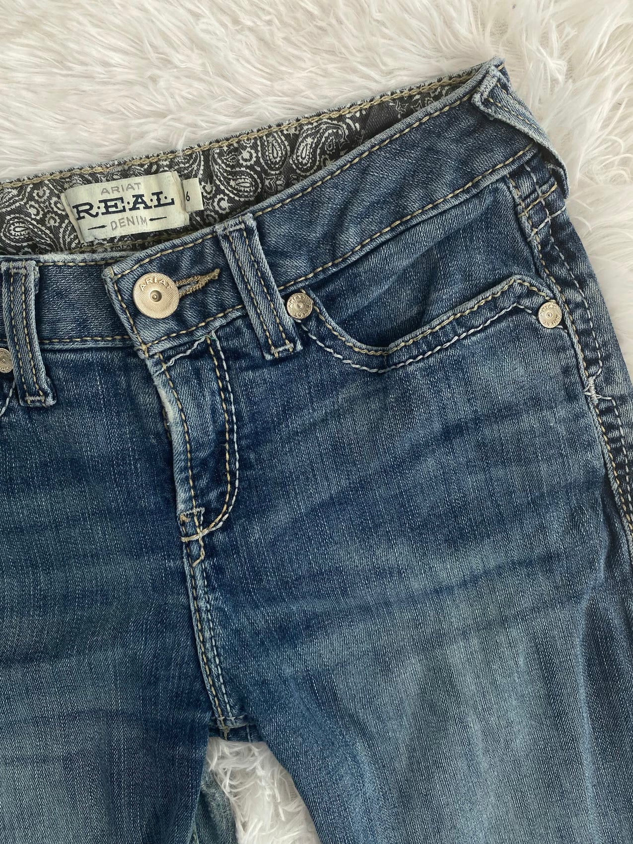 Ariat Real Denim Vintage low waist flared jeans (Größe XXS)