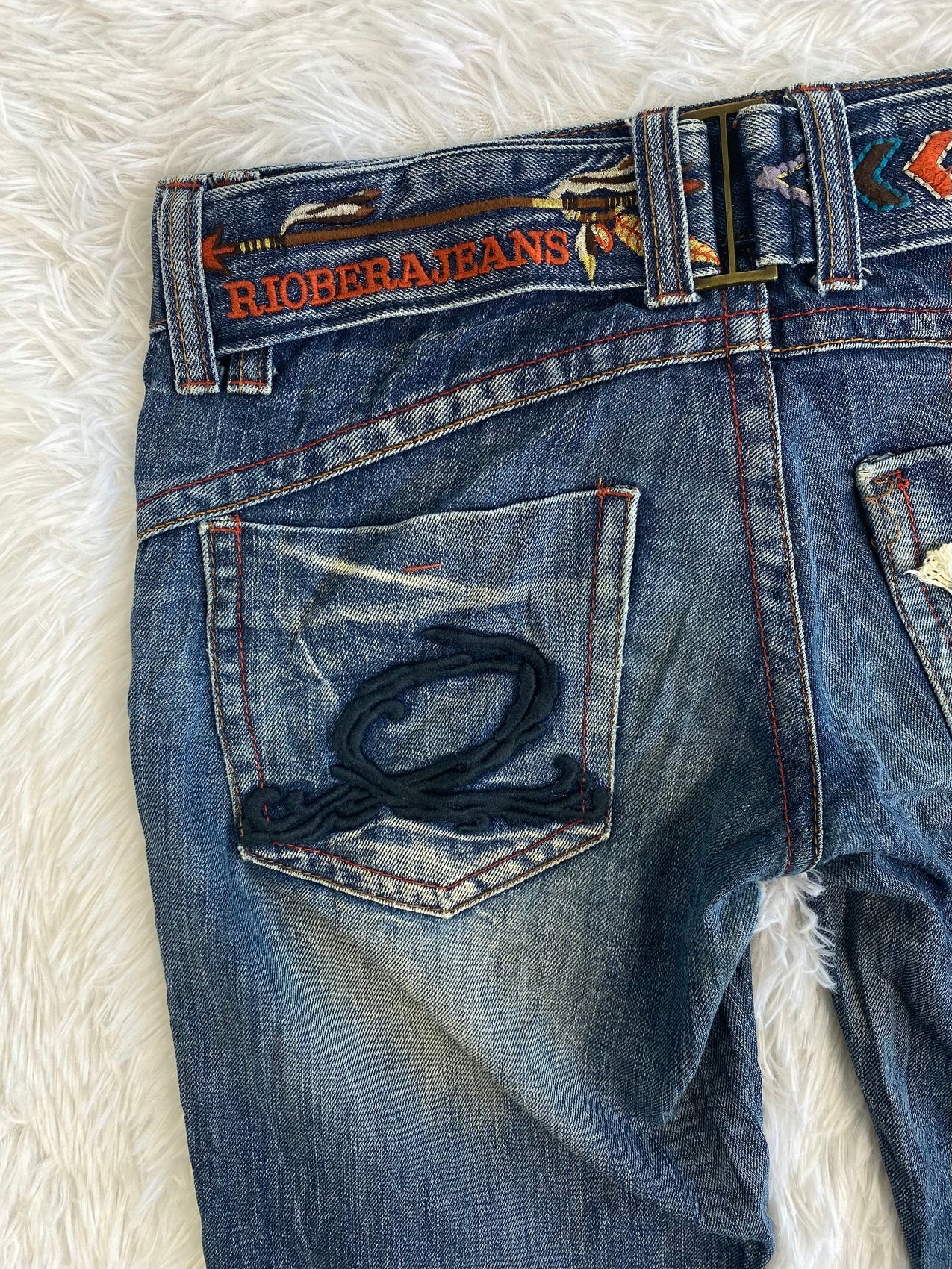 Riobera Vintage low waist flared jeans (Größe M)