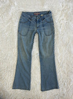 Riobera Vintage low waist flared jeans (Größe XXS)
