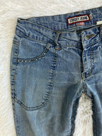 Riobera Vintage low waist flared jeans (Größe XXS)