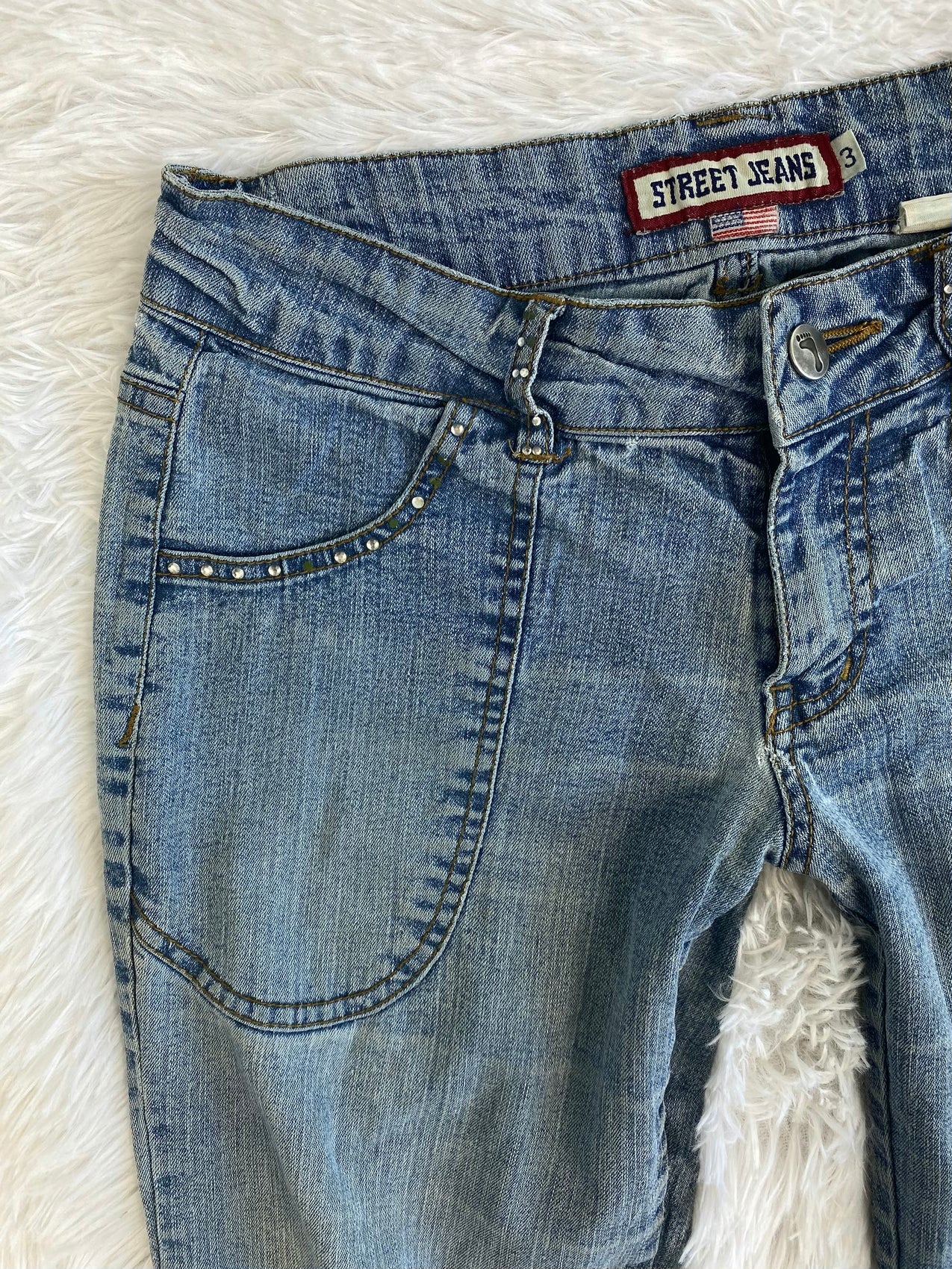 Riobera Vintage low waist flared jeans (Größe XXS)