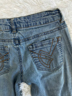 Riobera Vintage low waist flared jeans (Größe XXS)