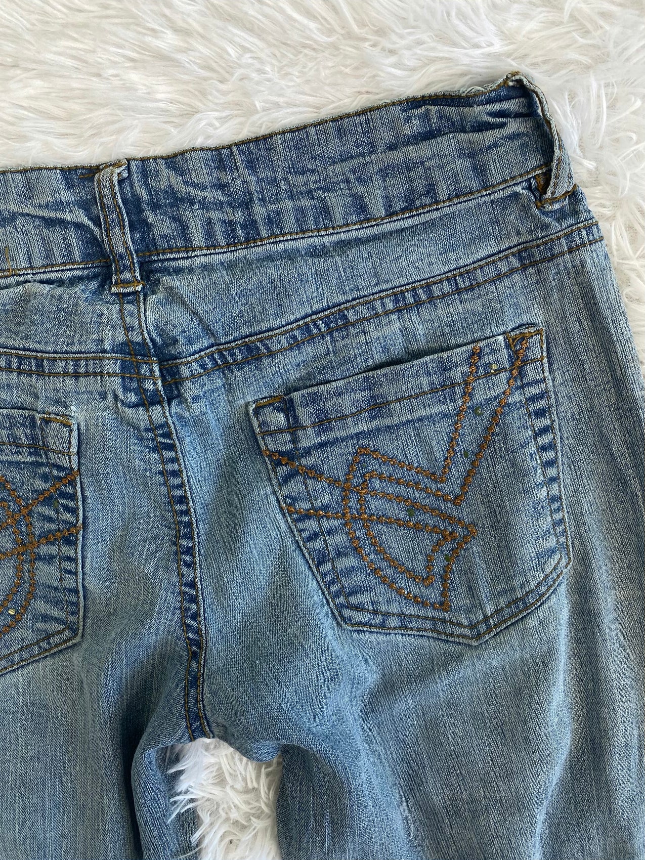 Riobera Vintage low waist flared jeans (Größe XXS)