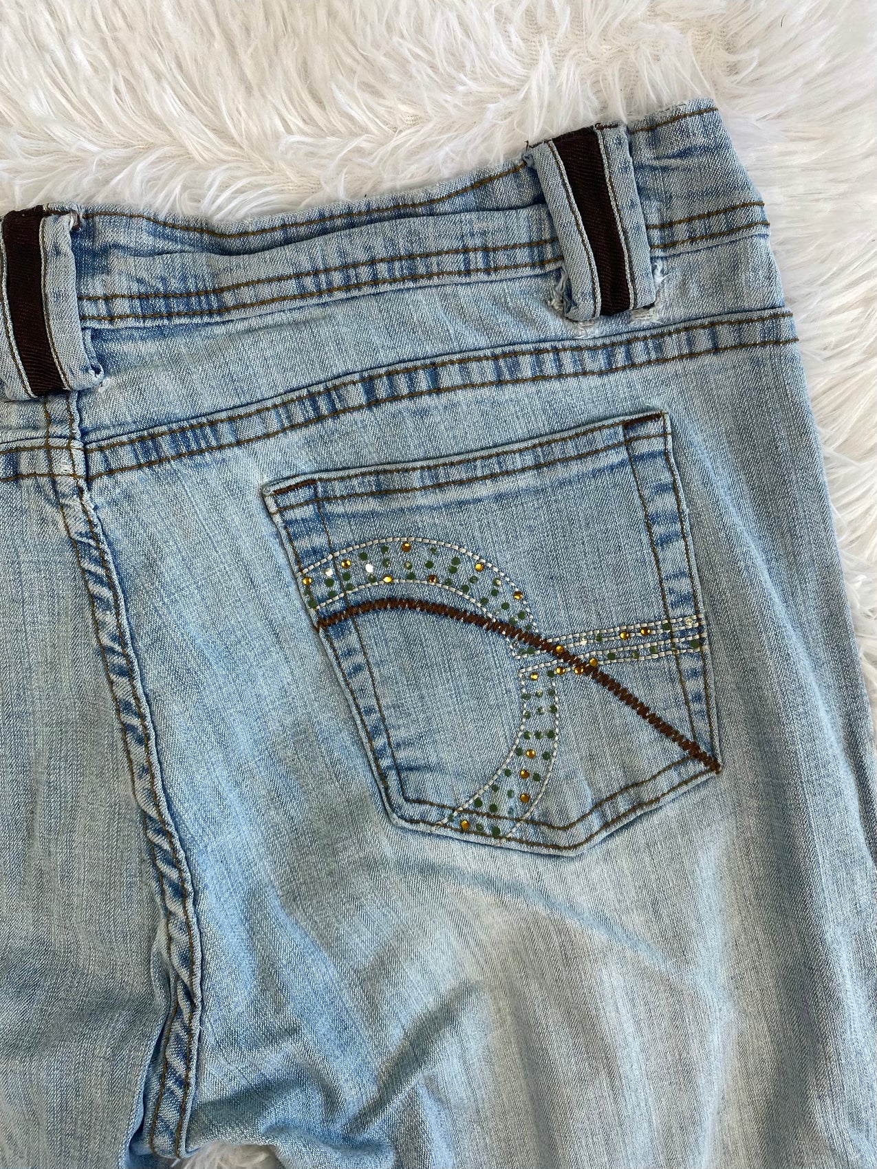 Vintage low waist flared jeans (Größe L)