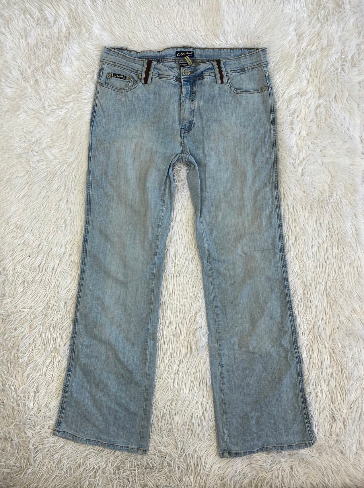 Vintage low waist flared jeans (Größe L)
