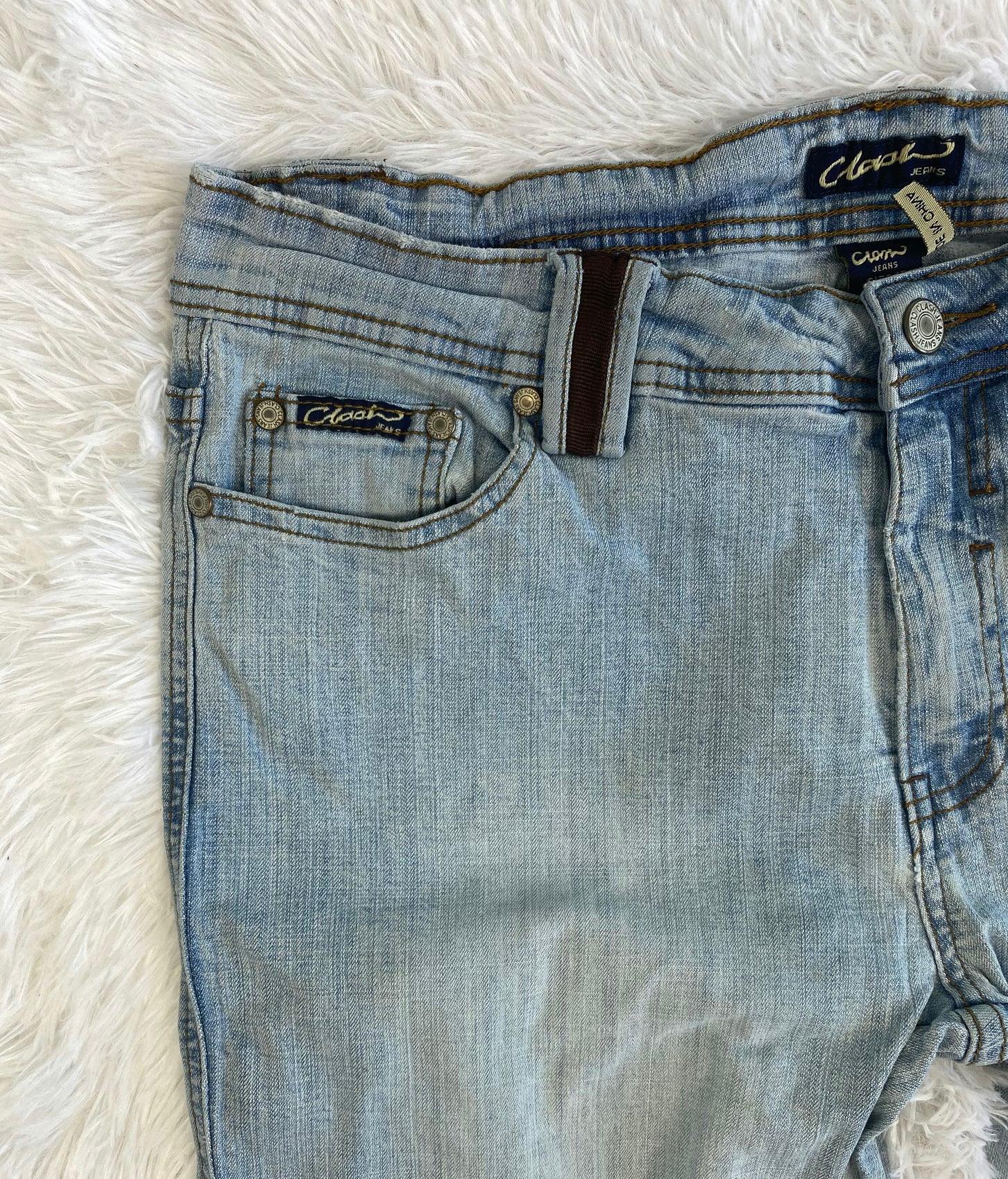 Vintage low waist flared jeans (Größe L)