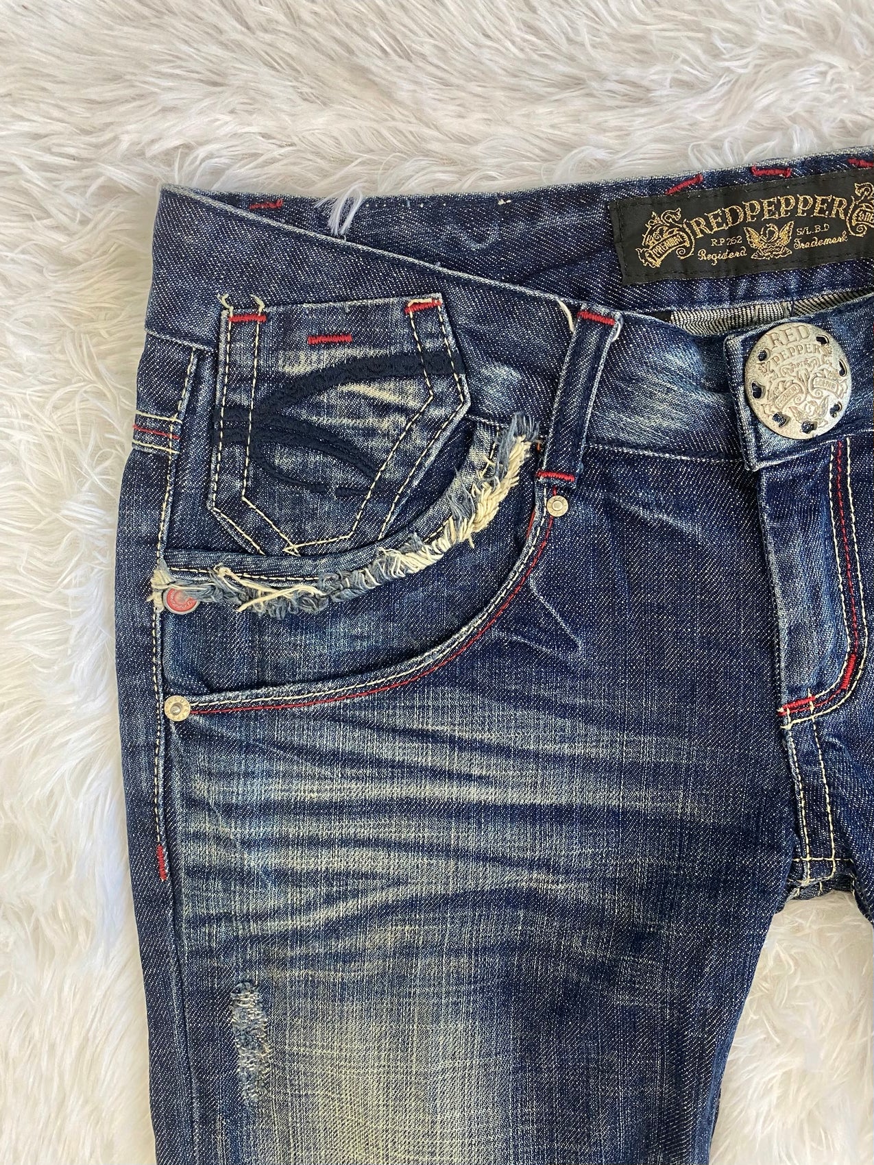 Red Pepper Vintage low waist flared jeans (Größe M)