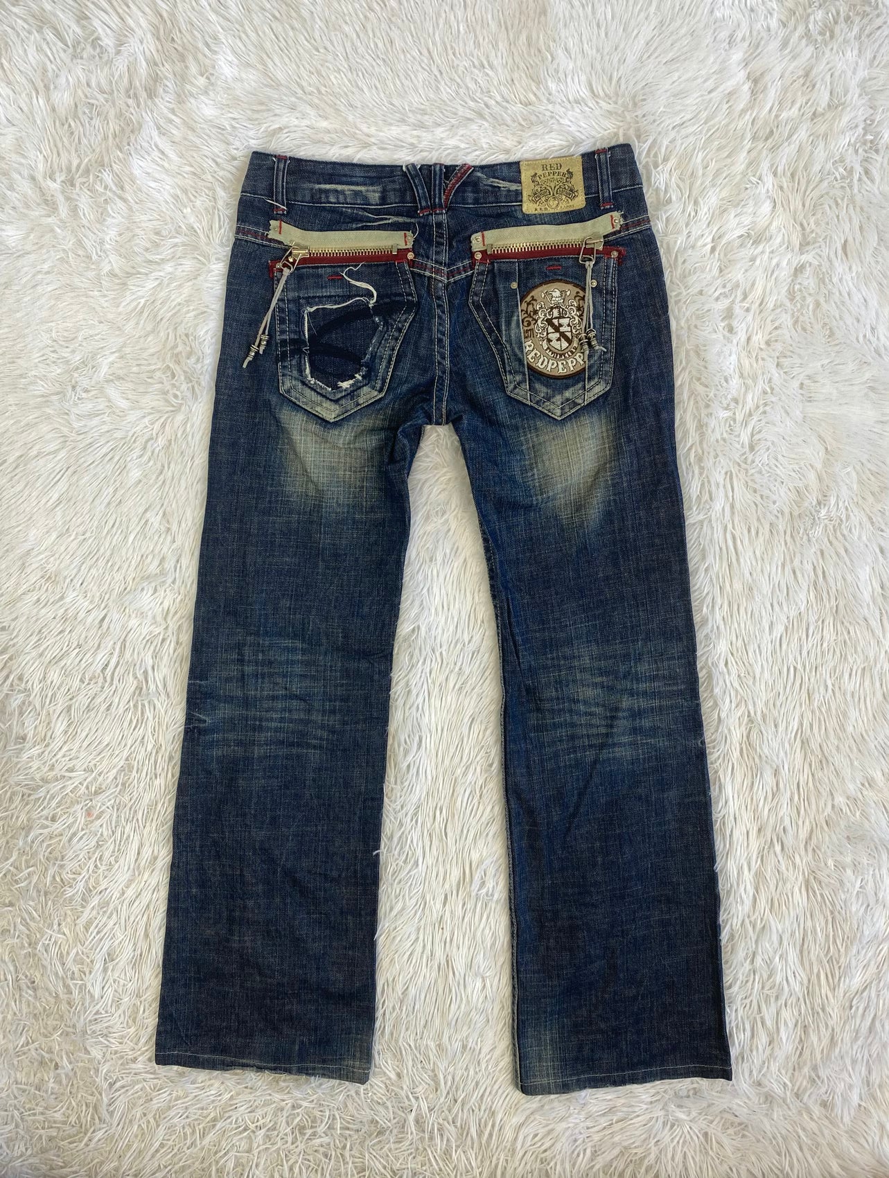Red Pepper Vintage low waist flared jeans (Größe M)