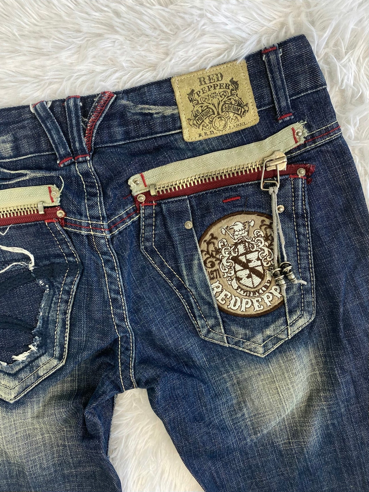 Red Pepper Vintage low waist flared jeans (Größe M)