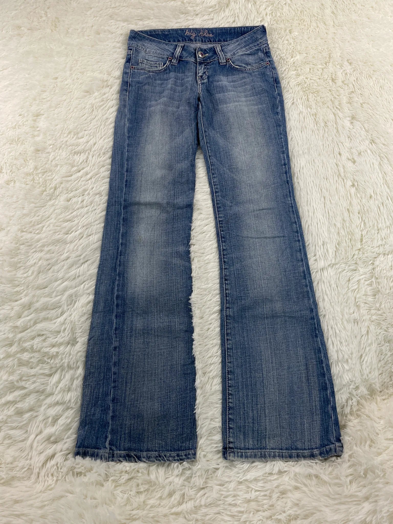 big blue Vintage Jeans Größe S – Detailansicht 2