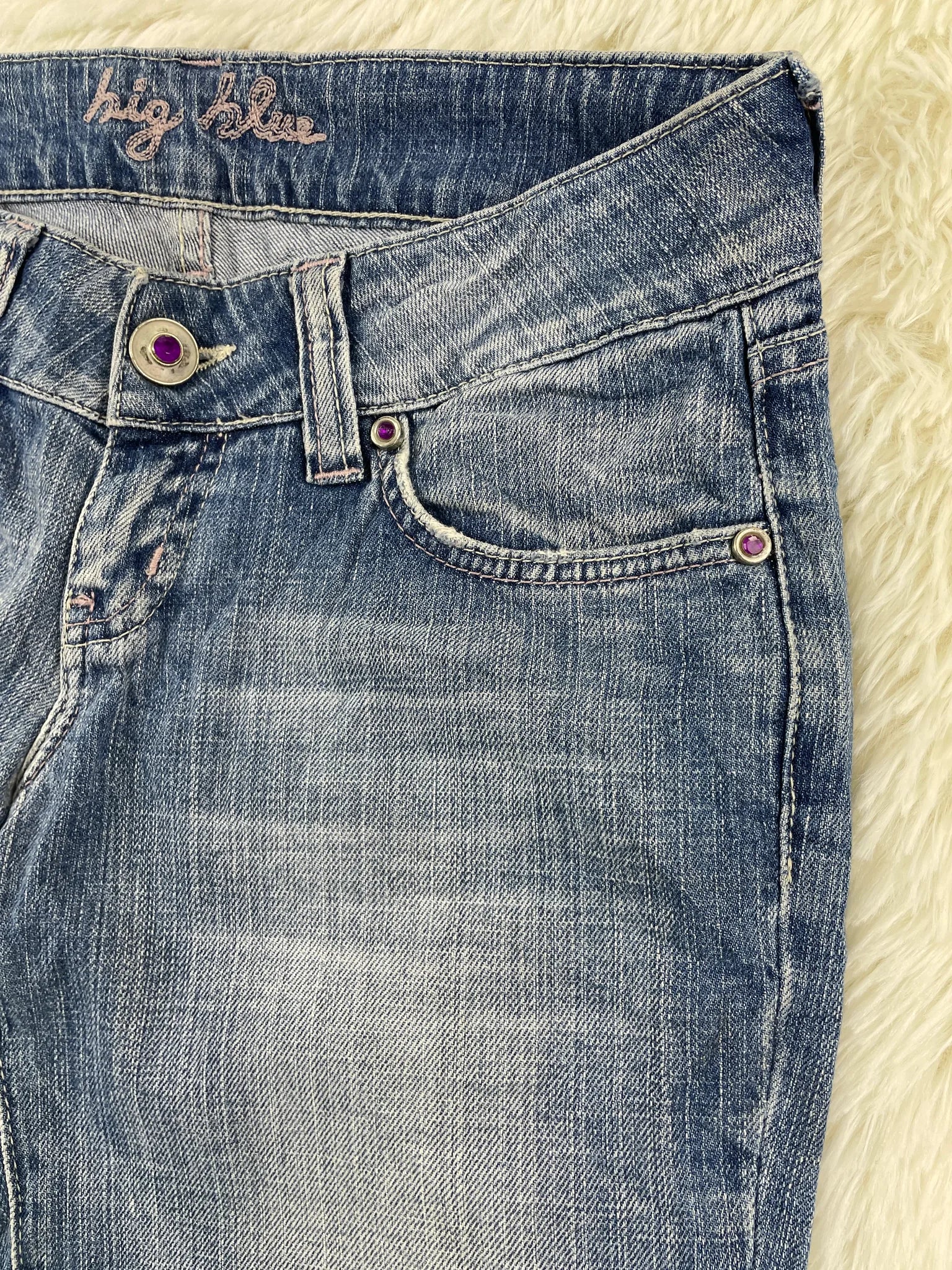 big blue Vintage Jeans Größe S – Detailansicht 3