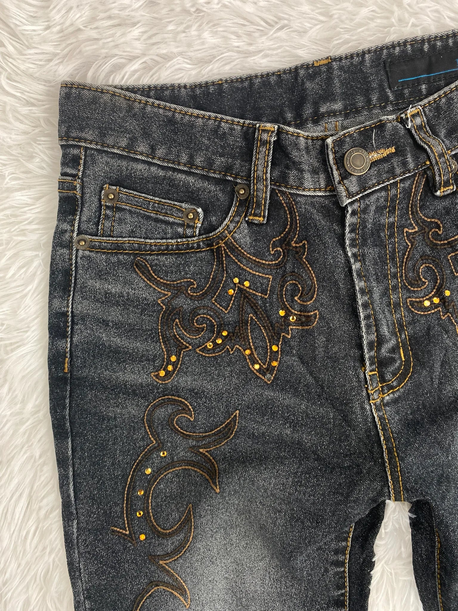 Blue Vintage Jeans Größe XXS – Detailansicht 5