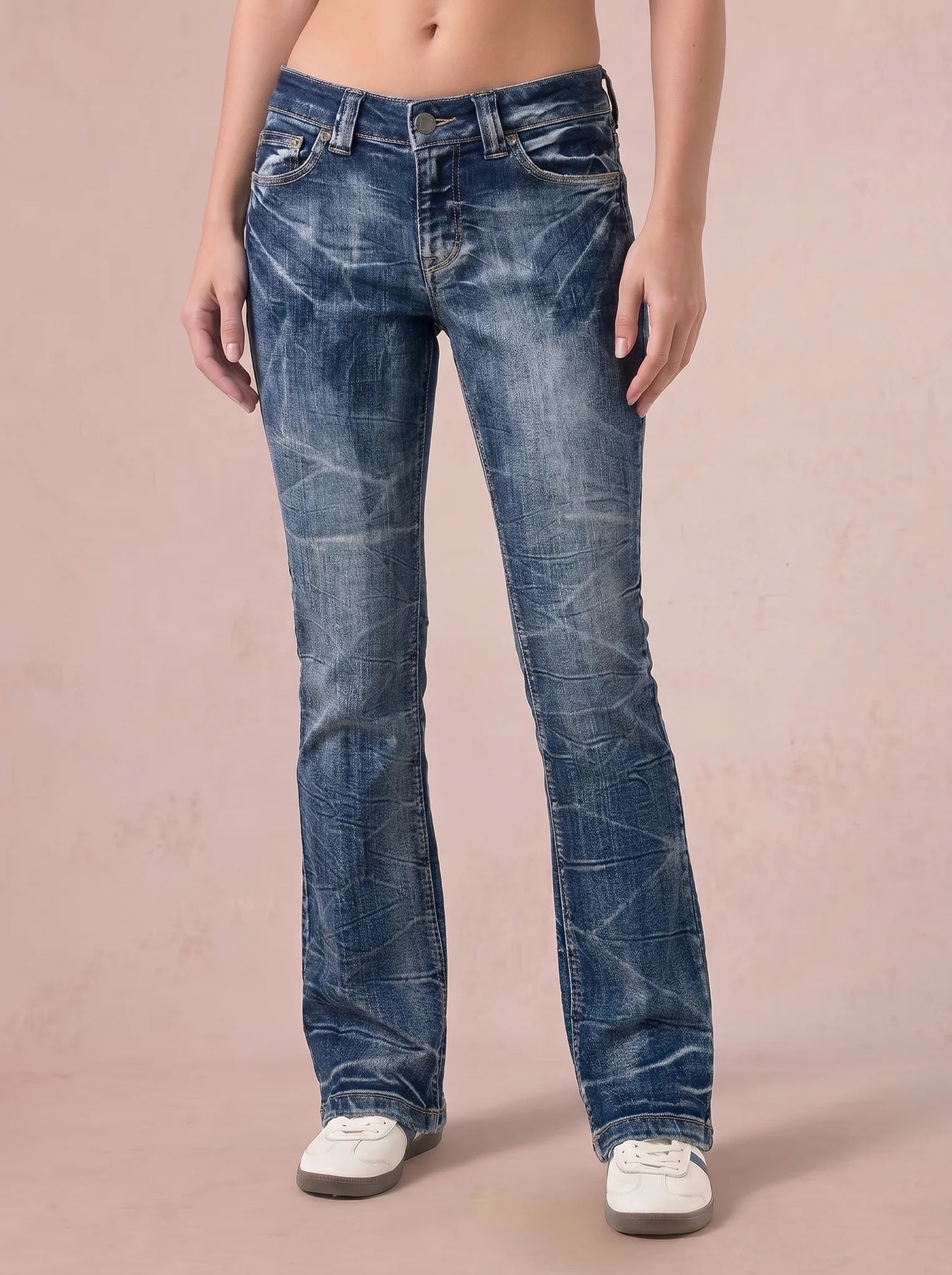 blue wash Vintage Jeans Größe S Grade A