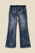blue wash Vintage Jeans Größe S – Detailansicht 2