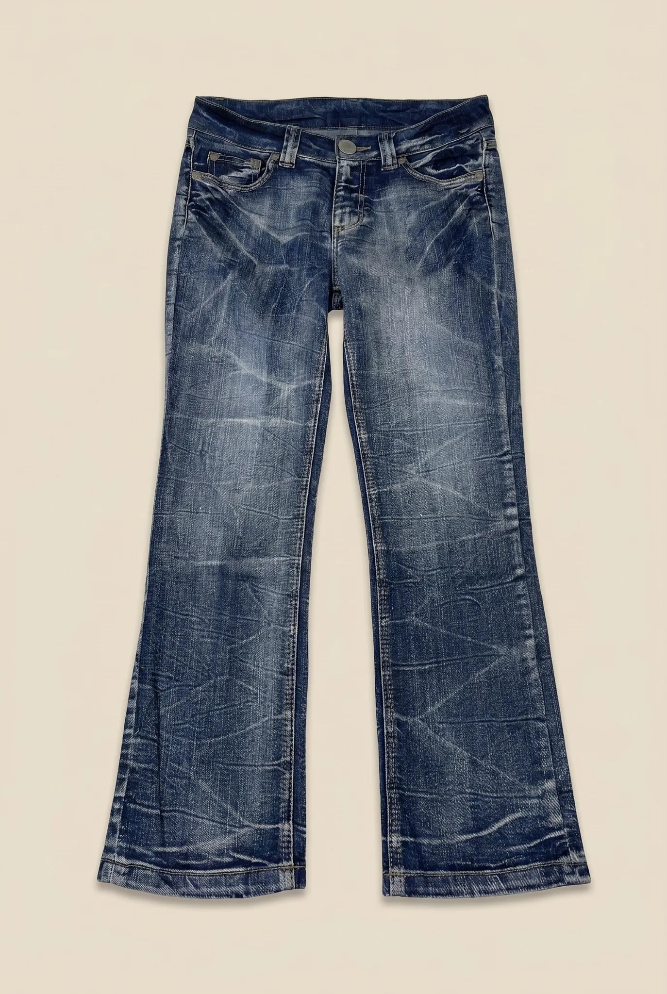 blue wash Vintage Jeans Größe S – Detailansicht 2