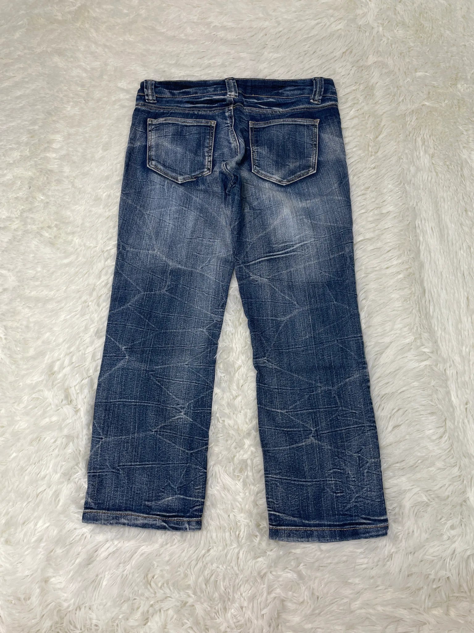 blue wash Vintage Jeans Größe S – Detailansicht 4