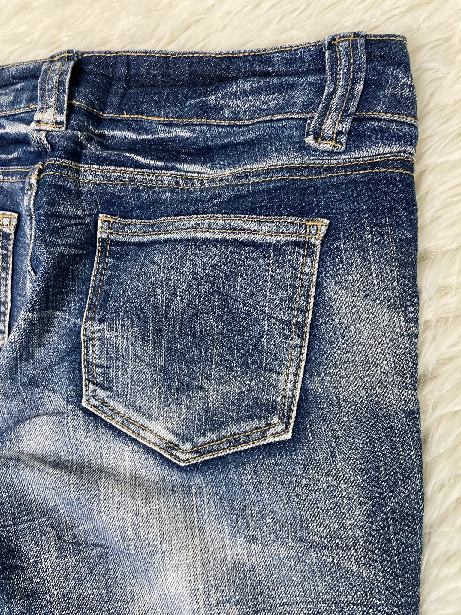 blue wash Vintage Jeans Größe S – Detailansicht 5
